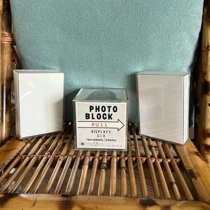 Instax Photo Block Display Case and 2 other frame blocks for single pictures